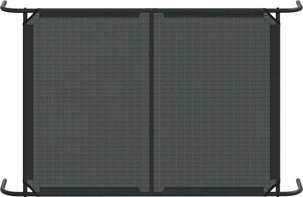 VidaXL Vyvýšený pelíšek pro psy 130x80x20 cm Textilén a ocel [42000844] Barva: Černá