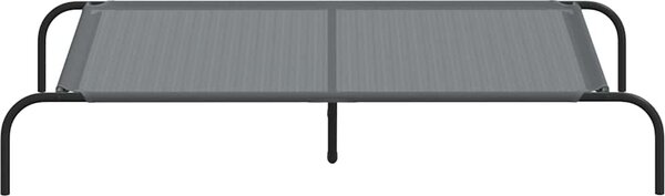 VidaXL Vyvýšený pelíšek pro psy 130x80x20 cm Textilén a ocel [42000844] Barva: Černá