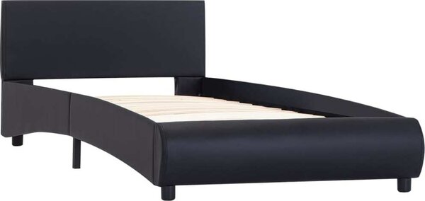 VidaXL Rám postele s LED světlem umělá kůže 90 x 200 cm [285492] Barva: Šedá
