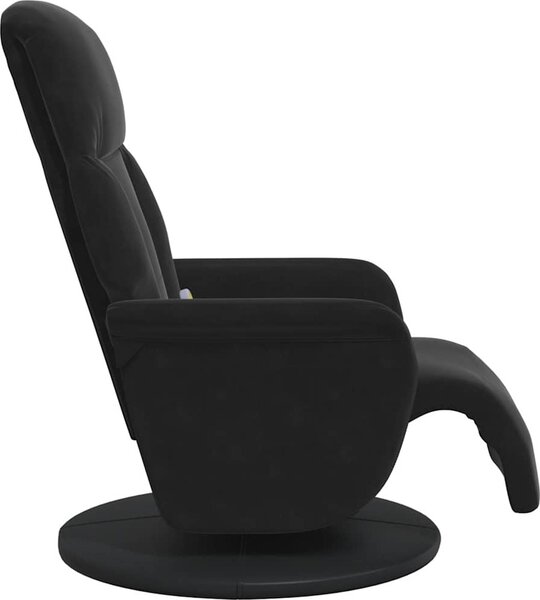 VidaXL Masážní polohovací křeslo s podnožkou samet [356697] Barva: Modrá