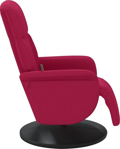VidaXL Masážní polohovací křeslo s podnožkou samet [356697] Barva: Modrá