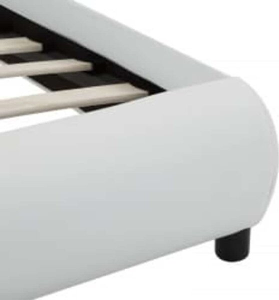 VidaXL Rám postele s LED světlem umělá kůže 90 x 200 cm [285492] Barva: Šedá