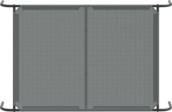 VidaXL Vyvýšený pelíšek pro psy 130x80x20 cm Textilén a ocel [42000844] Barva: Černá