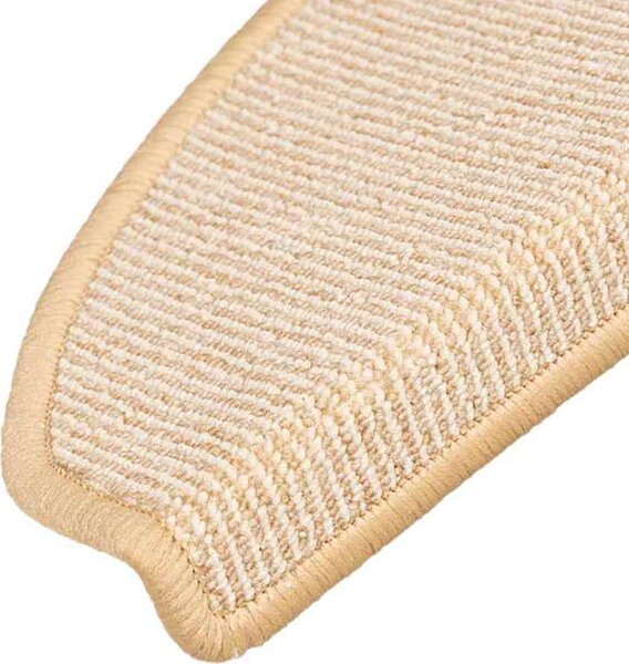 VidaXL Kobercové nášlapy na schody 15 ks 65 x 21 x 4 cm [149854] Barva: světle hnědá