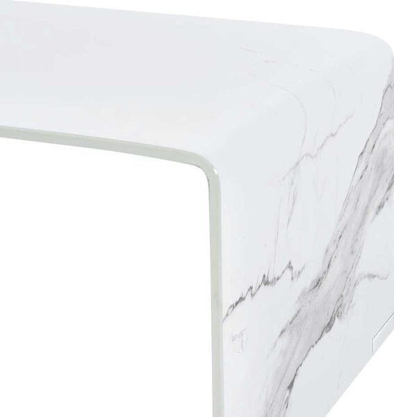 VidaXL Konferenční stolek 98 x 45 x 31 cm tvrzené sklo [284734] Barva: Černá
