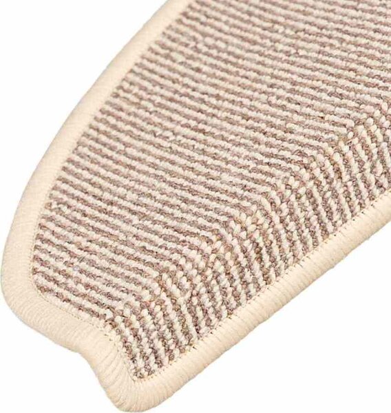 VidaXL Kobercové nášlapy na schody 15 ks 65 x 21 x 4 cm [149854] Barva: světle hnědá