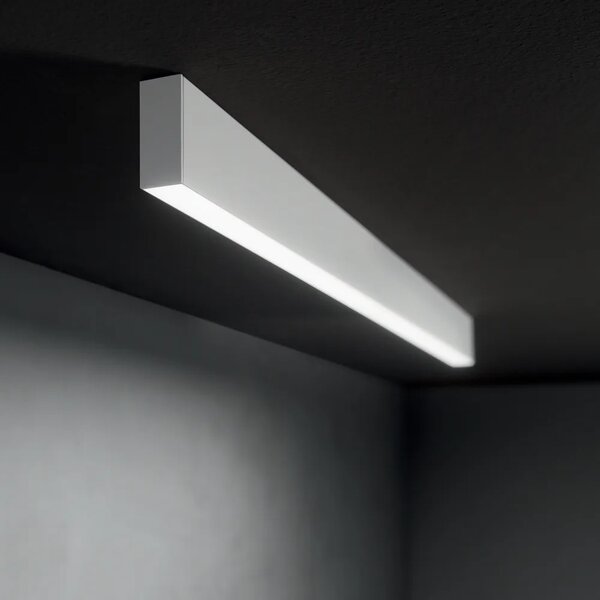 Ideal Lux Závěsné LED svítidlo STEEL, 35W, d. 120 cm, CRI90 Barva: Bílá