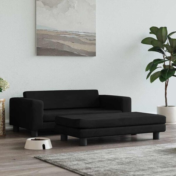 VidaXL vida Pelíšek pro psa s prodlužovacím dílem 100x50x30 cm samet [172024] Barva: Hnědá