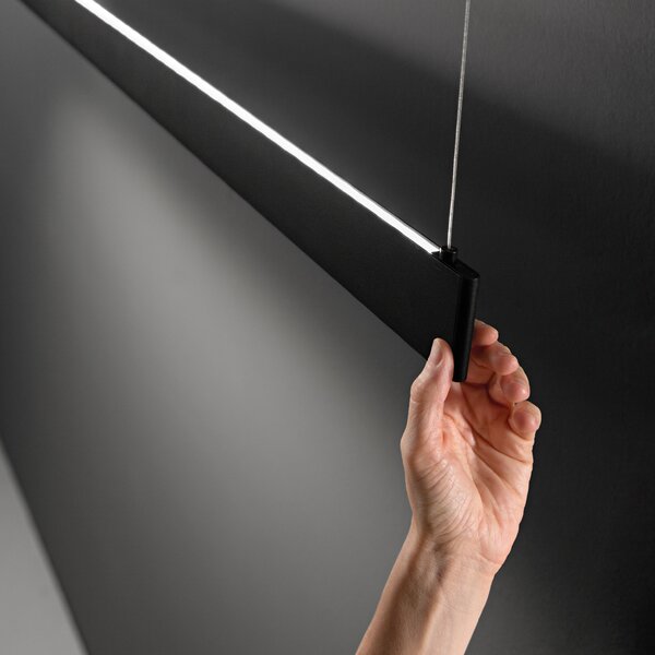 Ideal Lux Závěsné LED svítidlo STEEL, 35W, d. 120 cm, CRI90 Barva: Bílá