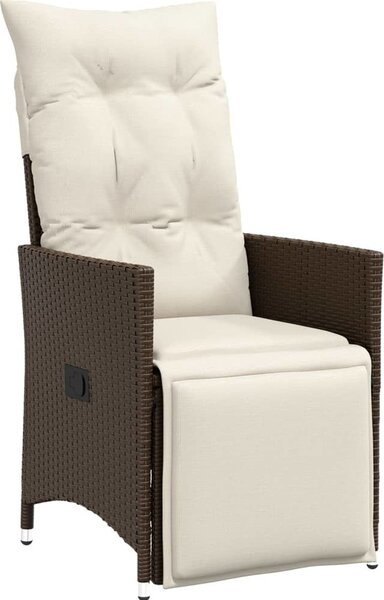 VidaXL 11dílný zahradní bistro set s poduškami polyratan [3277245] Barva: Hnědá
