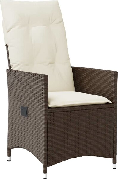 VidaXL 11dílný zahradní bistro set s poduškami polyratan [3277245] Barva: Hnědá