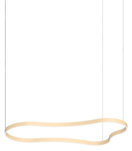 Ideal Lux Závěsné LED svítidlo WAVES, 54W, d. 155,6 cm, CRI90 Barva: Černá