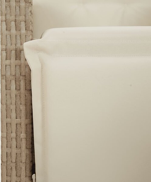 VidaXL 11dílný zahradní bistro set s poduškami polyratan [3277245] Barva: Hnědá