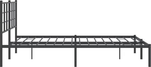 VidaXL Kovový rám postele s čelem 160 x 200 cm [355613] Barva: Bílá