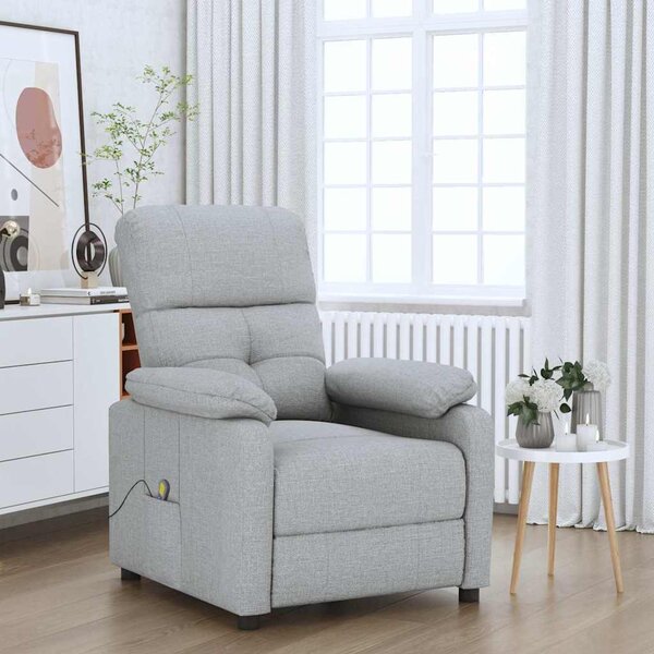 VidaXL Masážní křeslo textil [348297] Barva: Černá