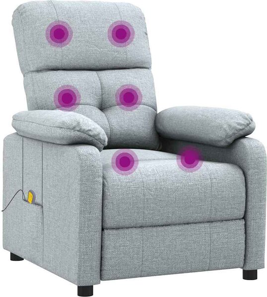 VidaXL Masážní křeslo textil [348297] Barva: Černá