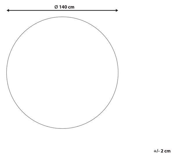 Koberec VASCO Olivově zelená ø 140 cm Vlna