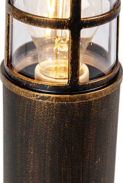 Vintage stojací lampa do exteriéru starožitné zlato IP54 50 cm - Kiki