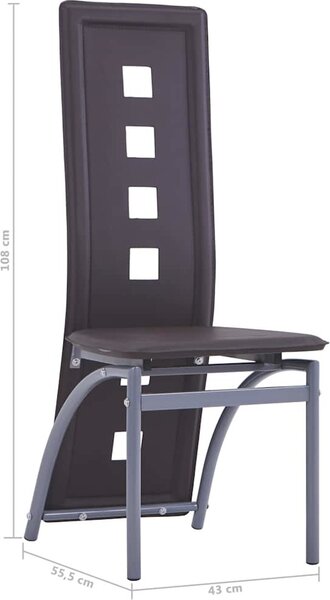 VidaXL Jídelní židle 6 ks umělá kůže [274309] Barva: Bílá