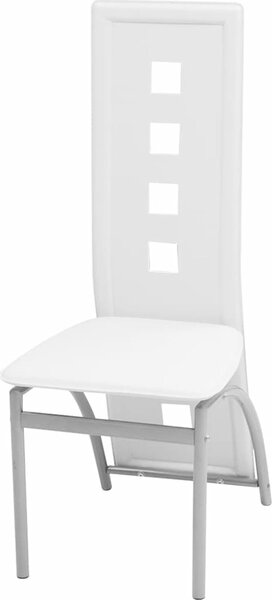 VidaXL Jídelní židle 6 ks umělá kůže [274309] Barva: Bílá