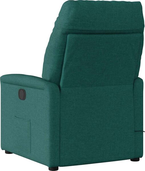 VidaXL Masážní polohovací křeslo textil [4015558] Barva: Tmavě šedá