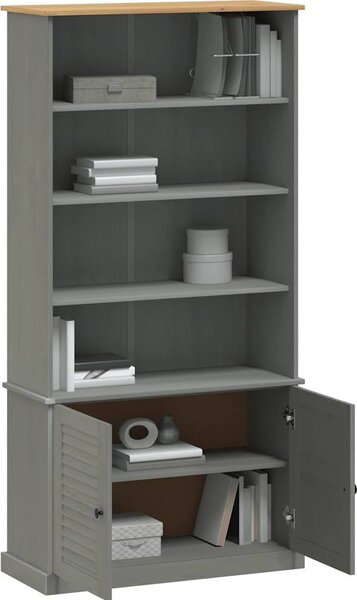 VidaXL Knihovna VIGO 85 x 35 x 170 cm masivní borové dřevo [353197] Barva: Hnědá