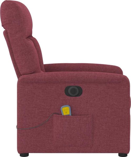 VidaXL Elektrické masážní polohovací křeslo textil [3303025] Barva: světle šedá