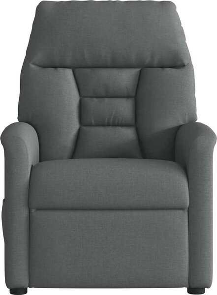 VidaXL Masážní polohovací křeslo textil [4015558] Barva: Tmavě šedá