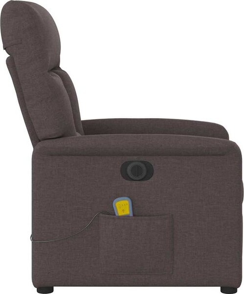 VidaXL Elektrické masážní polohovací křeslo textil [3303025] Barva: světle šedá