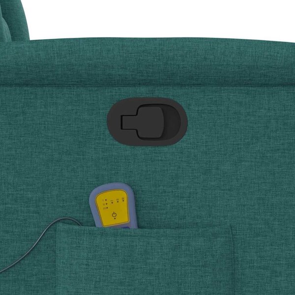 VidaXL Masážní polohovací křeslo textil [4015558] Barva: Tmavě šedá