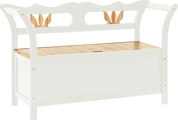 VidaXL Lavice 107 x 45 x 75,5 cm masivní jedlové dřevo [351777] Barva: Bílá