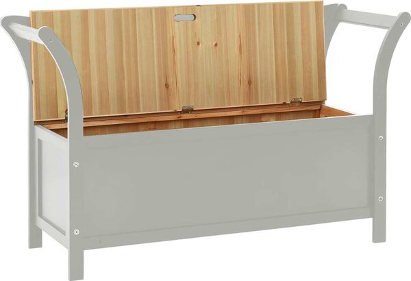 VidaXL Lavice 107 x 45 x 75,5 cm masivní jedlové dřevo [351777] Barva: Bílá