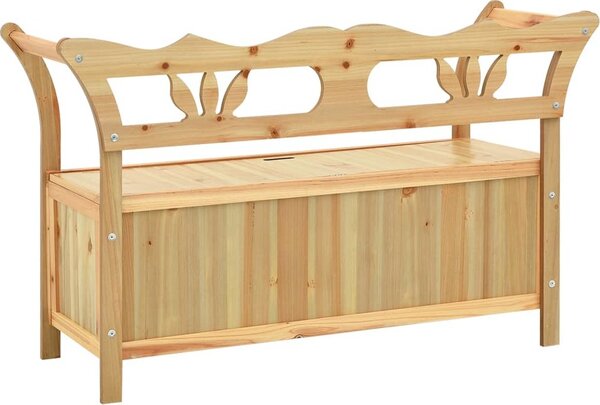 VidaXL Lavice 107 x 45 x 75,5 cm masivní jedlové dřevo [351777] Barva: Bílá