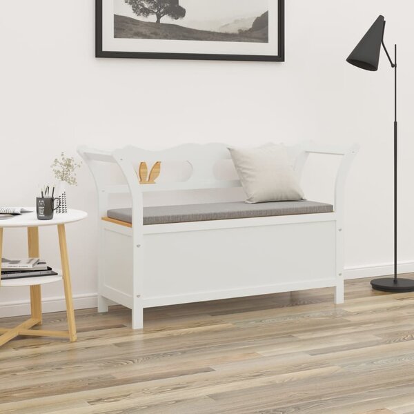 VidaXL Lavice 107 x 45 x 75,5 cm masivní jedlové dřevo [351777] Barva: Bílá