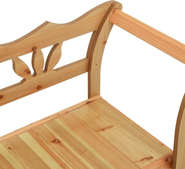 VidaXL Lavice 107 x 45 x 75,5 cm masivní jedlové dřevo [351777] Barva: Bílá