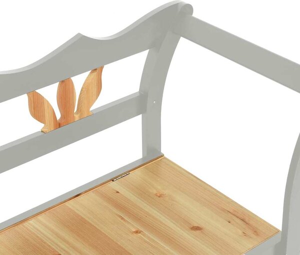VidaXL Lavice 107 x 45 x 75,5 cm masivní jedlové dřevo [351777] Barva: Bílá