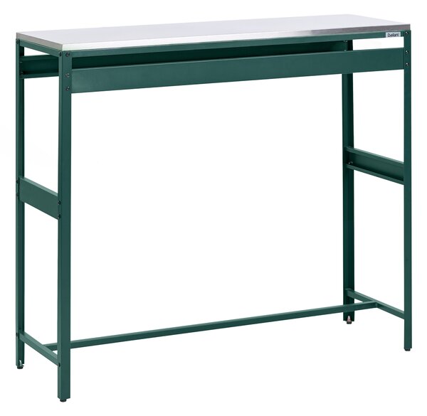 Venkovní barový stůl MAENZA 120 cm 40 cm Kov Zelená