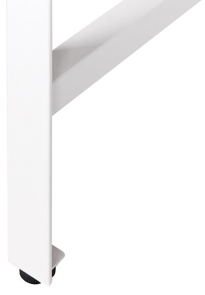 Venkovní barový stůl MAENZA 120 cm 40 cm Kov Bílá