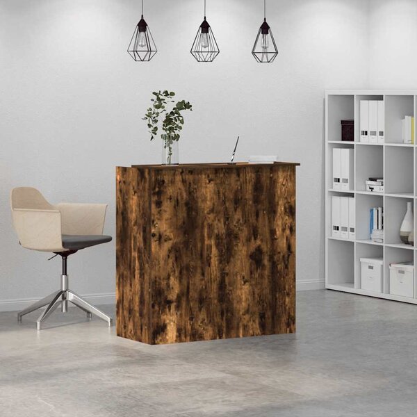 VidaXL Recepční stůl 100x50x103,5 cm kompozitní dřevo [3324166] Barva: Bílá