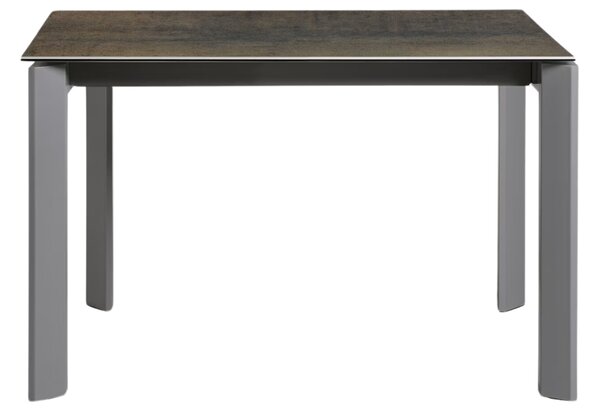 Šedý keramický rozkládací jídelní stůl Kave Home Axis V. 120/180 x 80 cm