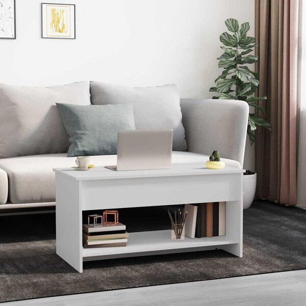 VidaXL Konferenční stolek 102 x 50 x 52,5 cm kompozitní dřevo [809647] Barva: Bílá