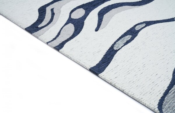 Fargotex Modro-bílý koberec Orion 160 x 230 cm