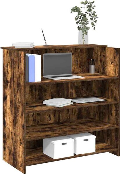 VidaXL Recepční stůl 100x50x103,5 cm kompozitní dřevo [3324166] Barva: Bílá