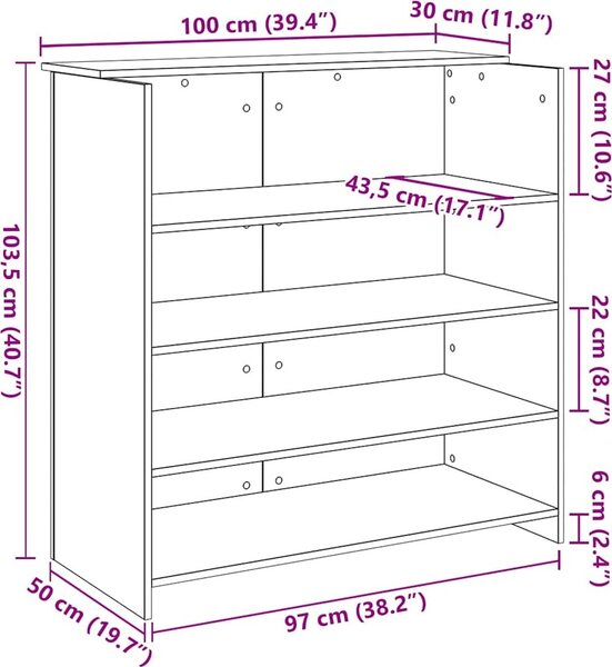 VidaXL Recepční stůl 100x50x103,5 cm kompozitní dřevo [3324166] Barva: Bílá