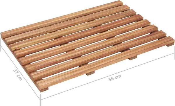 VidaXL Koupelnové předložky 2 ks masivní akáciové dřevo 56 x 37 cm [46574]
