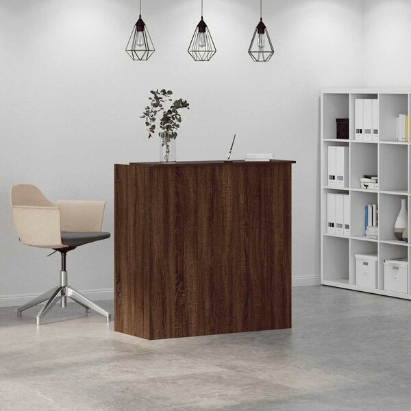 VidaXL Recepční stůl 100x50x103,5 cm kompozitní dřevo [3324166] Barva: Bílá