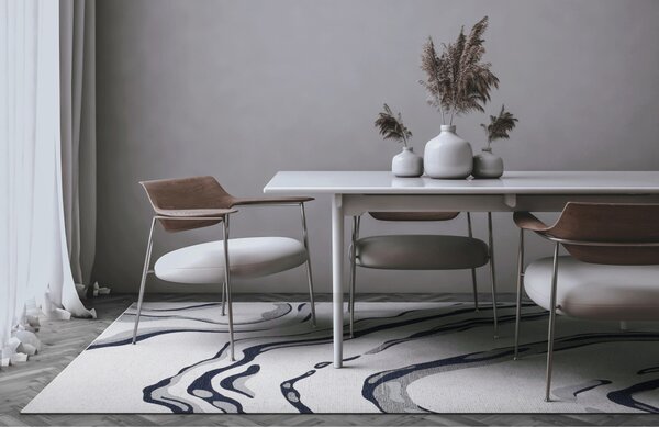 Fargotex Modro-bílý koberec Orion 160 x 230 cm