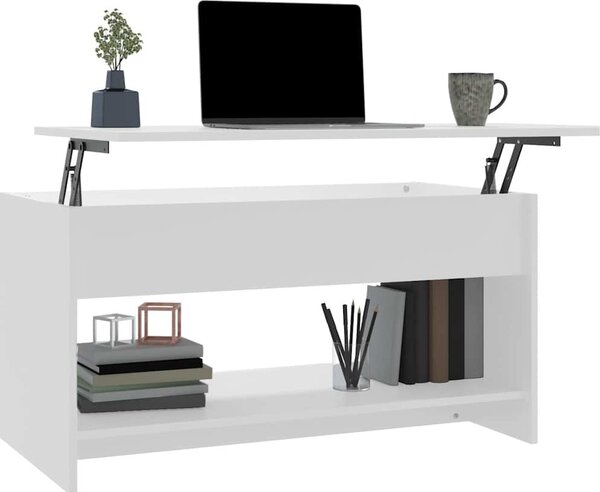 VidaXL Konferenční stolek 102 x 50 x 52,5 cm kompozitní dřevo [809647] Barva: Bílá