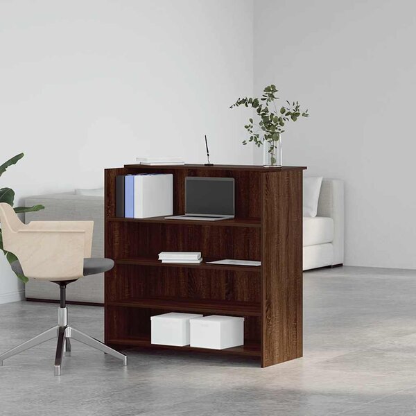 VidaXL Recepční stůl 100x50x103,5 cm kompozitní dřevo [3324166] Barva: Bílá