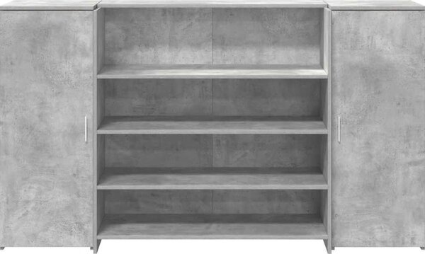 VidaXL Recepční stůl 180x50x103,5 cm kompozitní dřevo [3324172] Barva: Betonová šedá